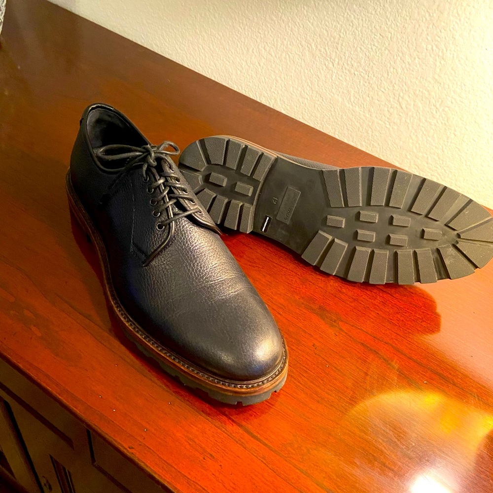Aquatalia Men’s Oxford Lace-Up Shoes Sz. 12 Waterproof Made in Italy NEW